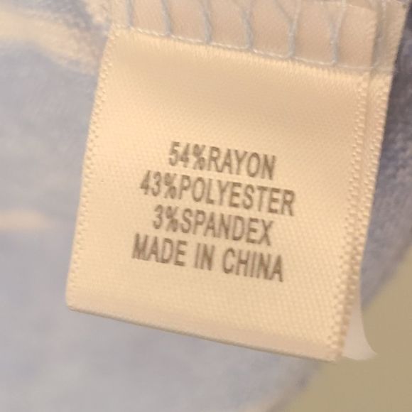 🌹2/$15 Self Esteem Blue White Stripe Long Sleeve - Picture 6 of 8